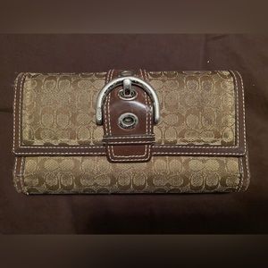 Used Coach checkbook/wallet
